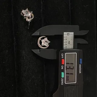 Pendientes Luna Estrella Cuarzo Blanco