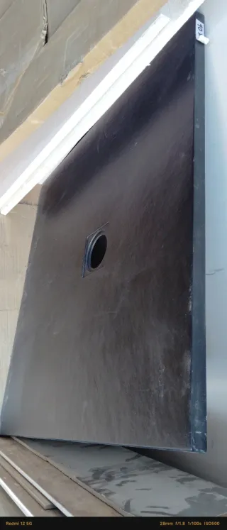 Plato de ducha negro 90x90