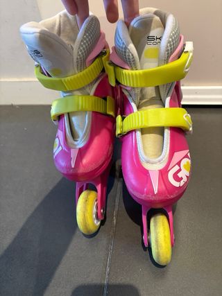 Patines de 3 Ruedas Niños Skids Control Talla 27-3