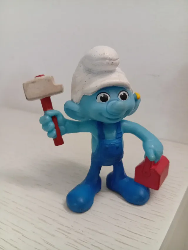 Set 2 Statuette Puffi Smurfs