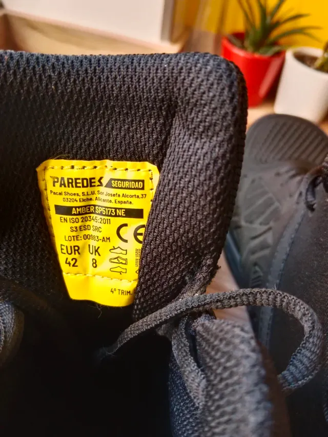 Botas de seguridad Paredes Talla 42