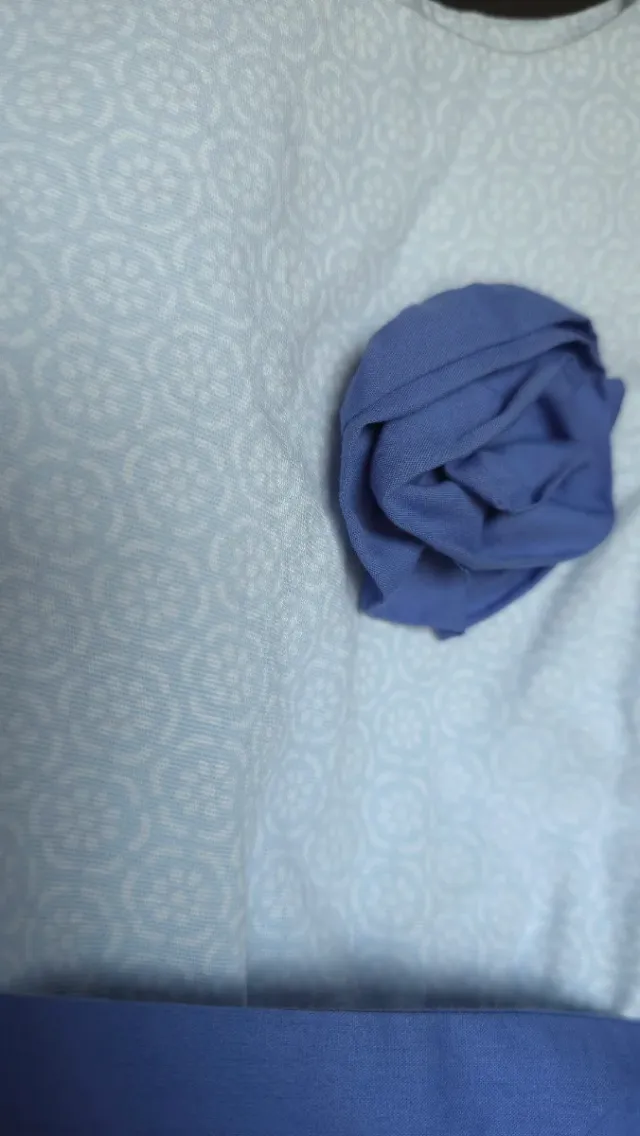 Vestido bebé 6- 9 meses celeste estampado floral