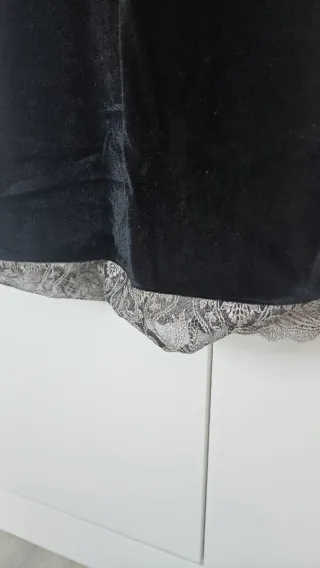 Camisón lencero negro talla S