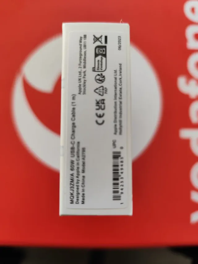 Cable Carga USB-C 60W Apple 1m