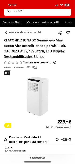 Pingüino OK. OAC 7023W ES Seminuevo