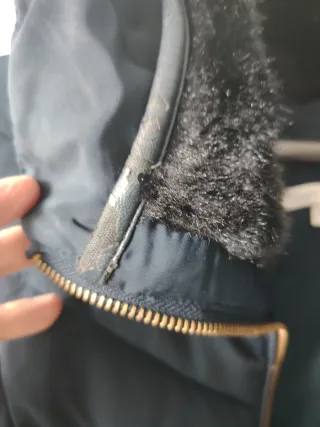 Chaquetón azul acolchado