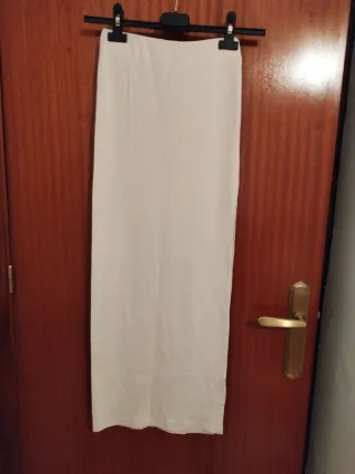Falda tubo blanca