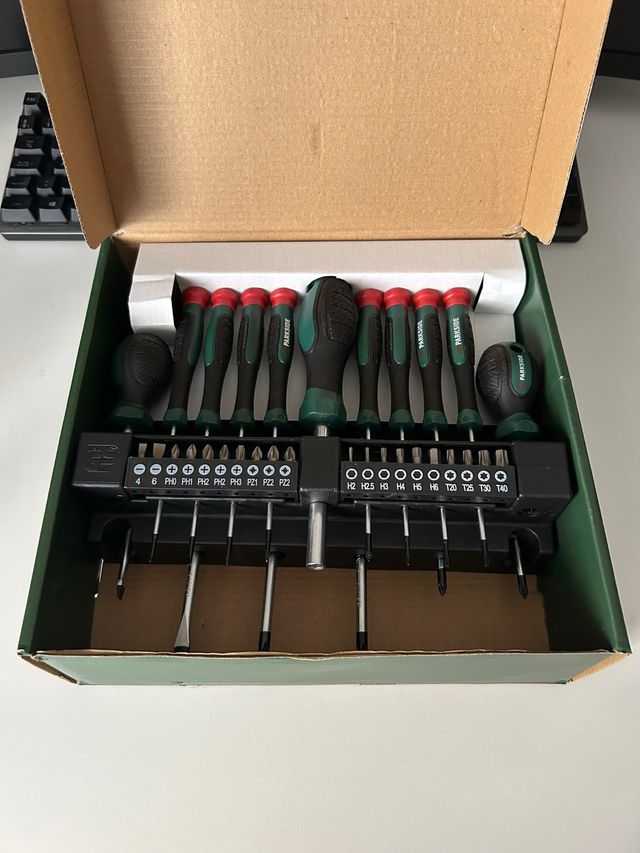 Set di cacciaviti e punte Parkside 37 pezzi