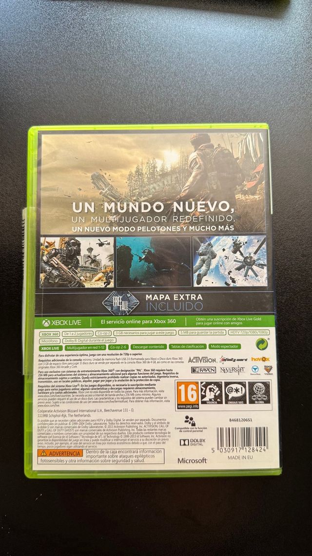 Call of Duty Ghosts Xbox 360 Edición Limitada