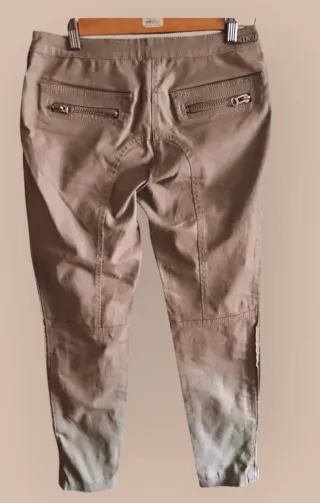 Pantalón Biker Beige Mujer