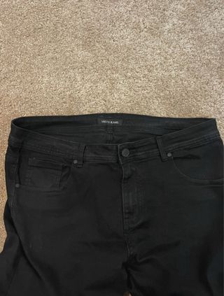 Jeans Biker Neri con Zip