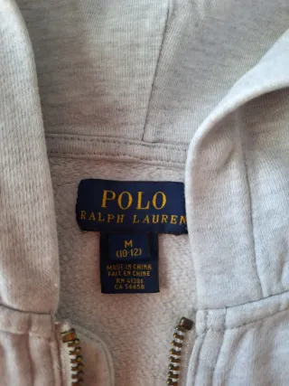 Sudadera Polo Ralph Lauren Gris Talla M niño