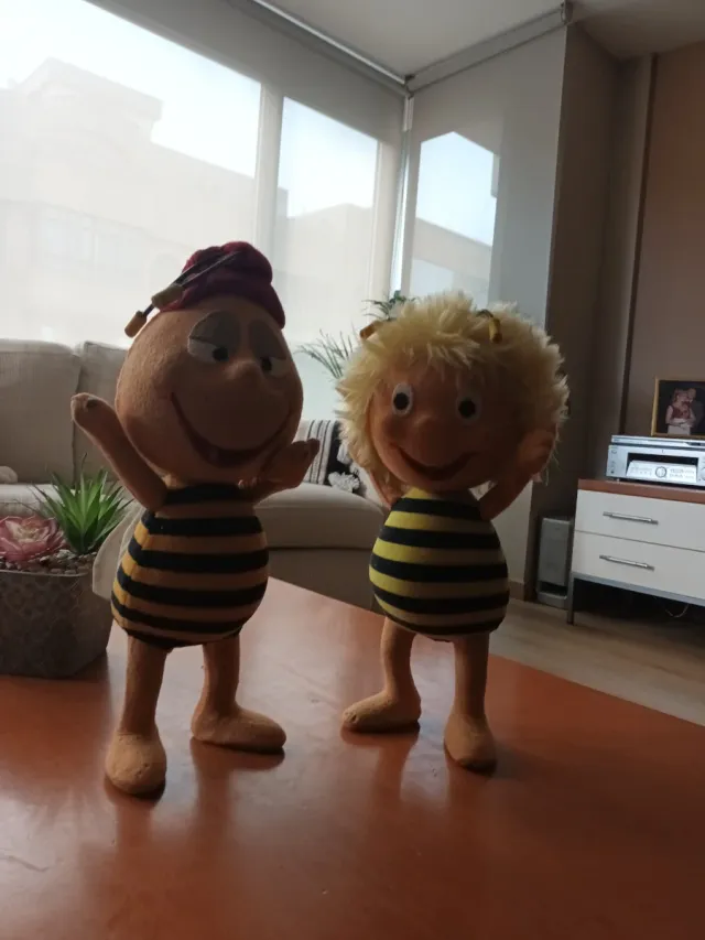 Muñecos Abeja Maya y Willy Años 70