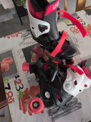 Patines Osprey Talla Ajustable Eje delantero roto