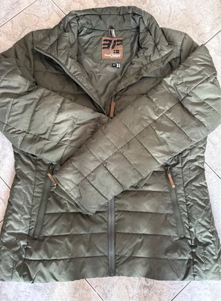Anorak entallado mujer talla 42 verde