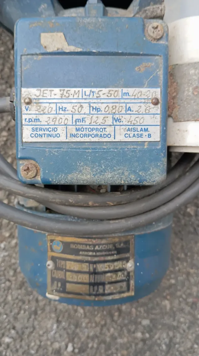 Motobomba Azcue Azul