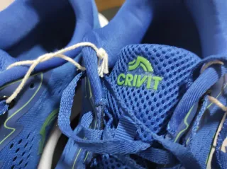 Zapatillas running Crivit hombre azul/verde talla