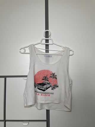 Camiseta tirantes Pull and Bear S