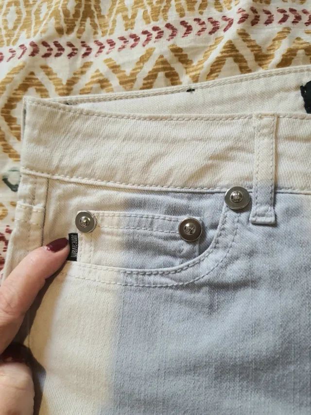 Vaqueros Beige Mujer Just Cavalli