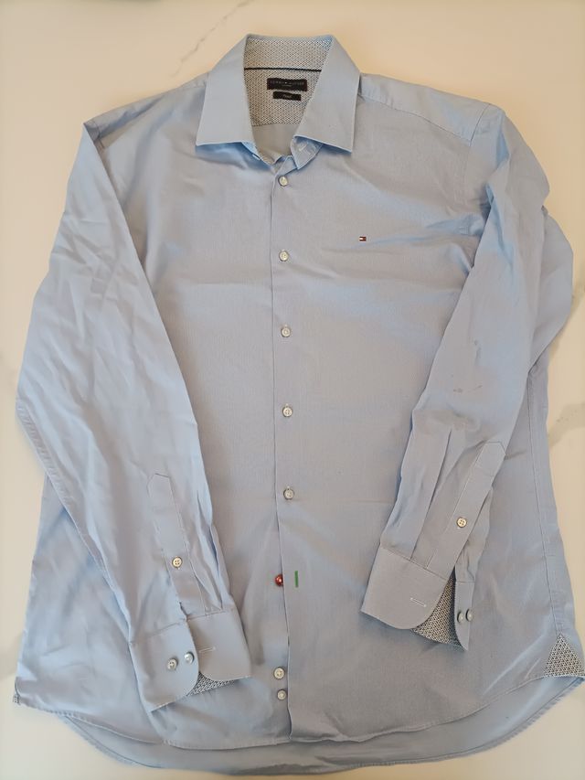 Camisa Tommy Hilfiger Hombre Azul