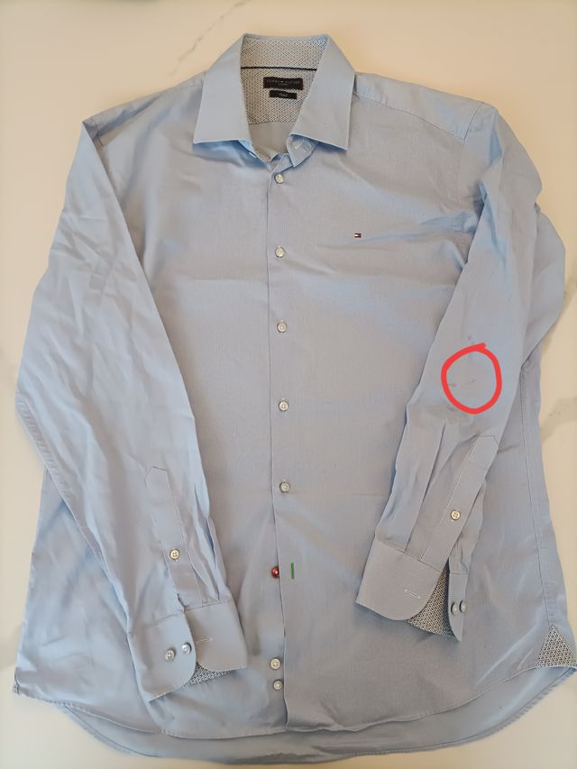 Camisa Tommy Hilfiger Hombre Azul