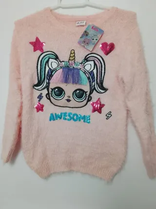 Jersey LOL niña unicornio lentejuelas
