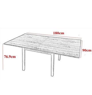 Mesa de salón extensible madera