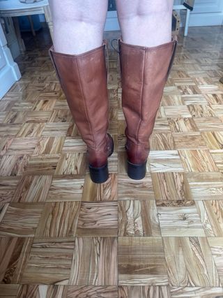 OPORTUNIDAD Botas piel marrones altas color camel