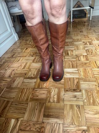 OPORTUNIDAD Botas piel marrones altas color camel
