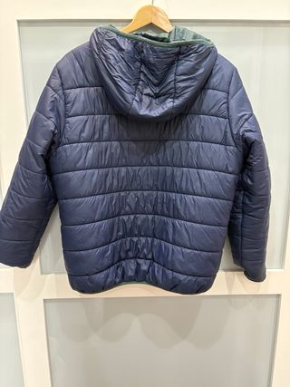 Chaqueta Silbon Plumas Capucha Azul Talla XL
