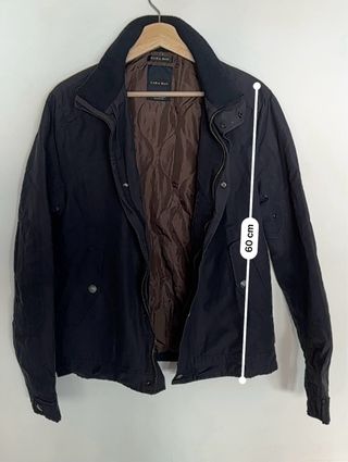 Chaqueta abrigo Zara Hombre Talla M Negra