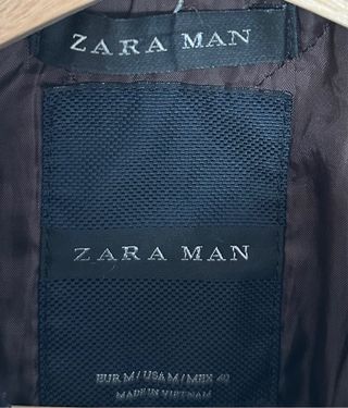 Chaqueta abrigo Zara Hombre Talla M Negra