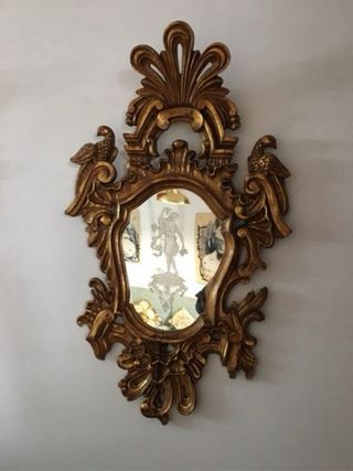 Cornucopias Barroco Dorado con Pájaros