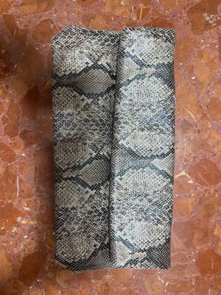 Cartera de señora efecto piel de serpiente