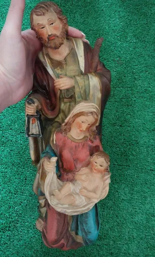 Sagrada Familia Figura Decorativa Vintage