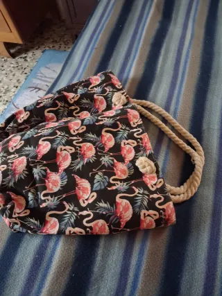 Borsa mare con fenicotteri