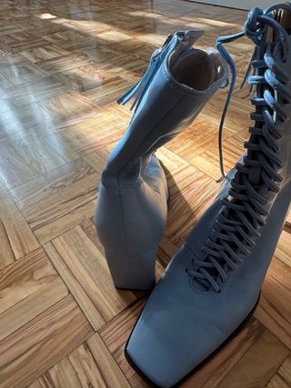 REBAJAS Botines azules de cordones súper barato