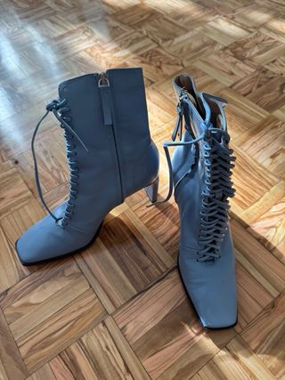 REBAJAS Botines azules de cordones súper barato