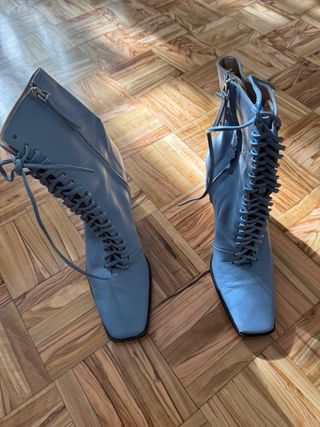 REBAJAS Botines azules de cordones súper barato