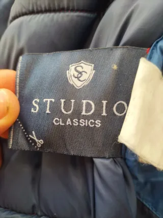 Chaleco niño rojo y azul.