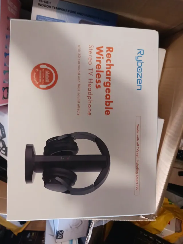 Auricolari wireless ricaricabili Rybozen per TV