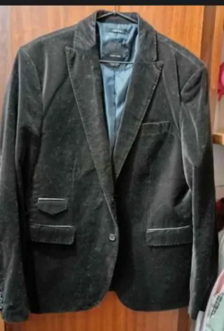 Americana Zara terciopelo marrón Talla 54