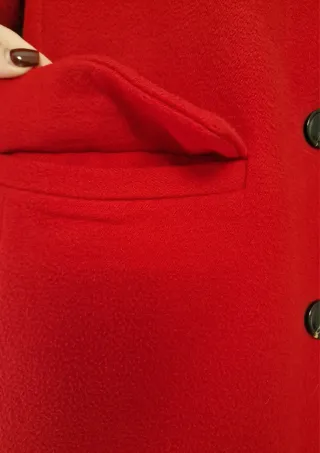 Cappotto doppio petto rosso da donna Jennyfer