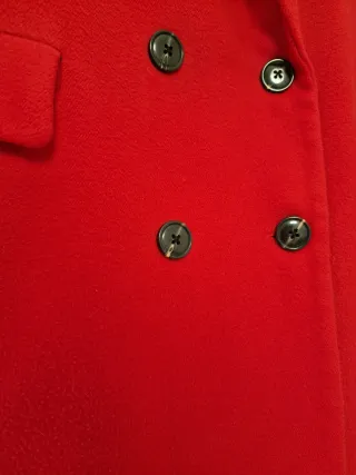 Cappotto doppio petto rosso da donna Jennyfer