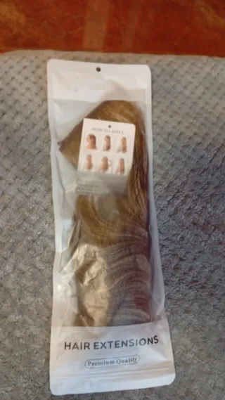 Extensiones de cabello rubio