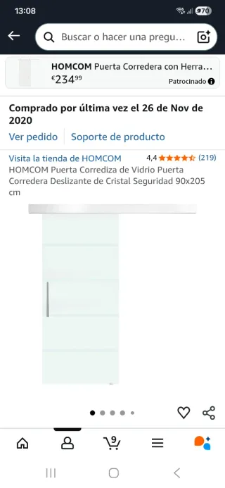 REGALO a quien venga a buscarla Puerta corredera