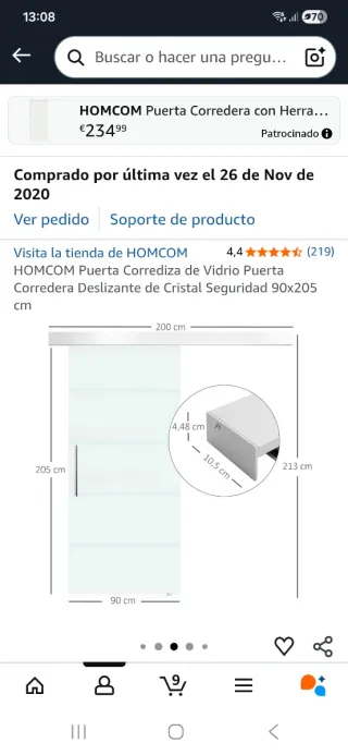 REGALO a quien venga a buscarla Puerta corredera