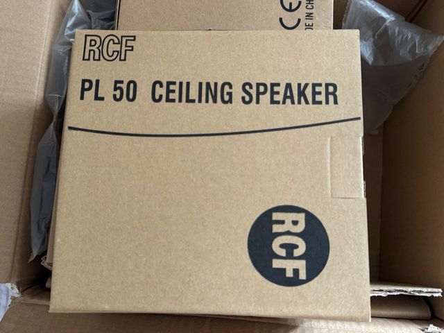 5 Altoparlanti EIS RCF Techo PL 50 Bianco