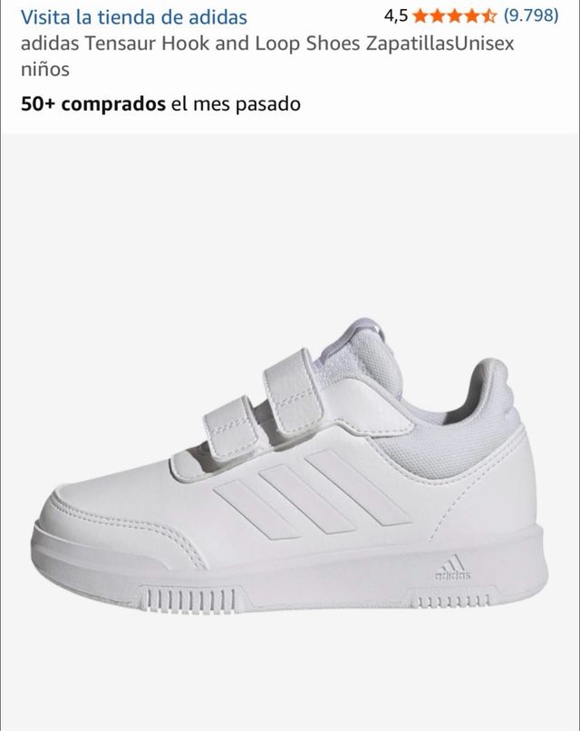 Scarpe Adidas Velcro Bianche per Bambini 34
