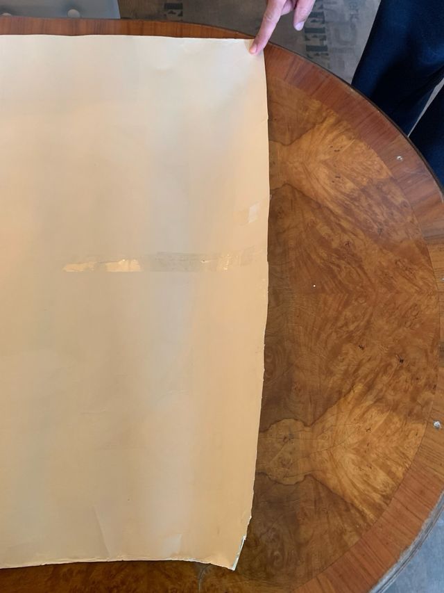 Antico mappamondo in lamina